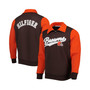 Men's Brown, Orange Cleveland Browns Aiden Quarter-Zip Top