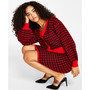 Women's Checkered Sweater Skirt, Created for Macy's