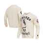 Men's Cream Chicago White Sox Cooperstown Collection Retro Old English Pullover Sweatshirt