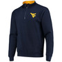Men's Navy West Virginia Mountaineers Tortugas Logo Quarter-Zip Jacket
