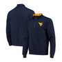 Men's Navy West Virginia Mountaineers Tortugas Logo Quarter-Zip Jacket