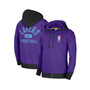 Men's Purple and Black Los Angeles Lakers 2021/22 City Edition Courtside Heavyweight Fleece Full-Zip Hoodie