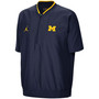 Men's Navy Michigan Wolverines 2021 Coaches Short Sleeve Quarter-Zip Jacket