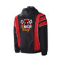 Men's Black, Red NASCAR Impact Half-Snap Pullover Jacket