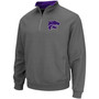 Men's Charcoal Kansas State Wildcats Tortugas Logo Quarter-Zip Jacket