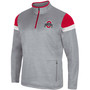 Men's Gray Ohio State Buckeyes Bingo Quarter-Zip Jacket