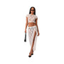 Women's Aura Low Rise Sheer Lace Maxi Skirt