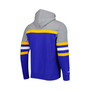 Men's Royal, Heathered Gray Los Angeles Rams Head Coach Pullover Hoodie