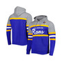 Men's Royal, Heathered Gray Los Angeles Rams Head Coach Pullover Hoodie