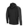 Men's Black Wisconsin Badgers Big and Tall Blackout Raglan Full-Zip Hoodie