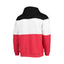Men's Black, Red Houston Rockets Colorblock Wordmark Pullover Hoodie