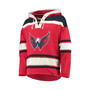 Men's Red Washington Capitals Superior Lacer Logo Pullover Hoodie