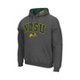 Men's Charcoal NDSU Bison Arch and Logo Pullover Hoodie