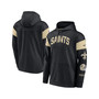 Men's Black New Orleans Saints Sideline Athletic Arch Jersey Performance Pullover Hoodie