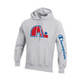 Men's Heathered Gray Quebec Nordiques Reverse Weave Pullover Hoodie