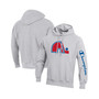 Men's Heathered Gray Quebec Nordiques Reverse Weave Pullover Hoodie