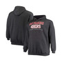 Men's Big and Tall Heathered Charcoal San Francisco 49Ers Practice Pullover Hoodie