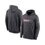 Men's Anthracite New England Patriots Prime Logo Name Split Pullover Hoodie