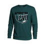 Men's Threads Midnight Green Philadelphia Eagles Super Bowl LVII High Tide Tri-Blend Pullover Sweatshirt