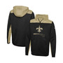 Men's Black New Orleans Saints Combine Authentic Hard Hitter Pullover Hoodie