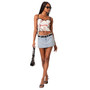 Women's Chiara Denim Micro Skirt