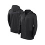 Men's Black Milwaukee Brewers Authentic Collection Travel Performance Full-Zip Hoodie