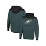 Men's Green Philadelphia Eagles Combine Authentic Hard Hitter Pullover Hoodie
