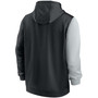 Men's Black and Silver Las Vegas Raiders Colorblock Performance Pullover Hoodie