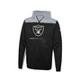 Men's Black Las Vegas Raiders Combine Authentic Hard Hitter Pullover Hoodie