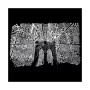 Men's Word Art Hoodie - Brooklyn Bridge