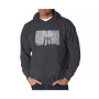Men's Word Art Hoodie - Brooklyn Bridge