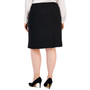 Plus Size Snap-Embellished Pencil Skirt