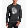 Men's Word Art Lion Crewneck Sweatshirt