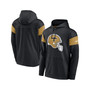 Men's Black New Orleans Saints Sideline Arch Jersey Performance Pullover Hoodie