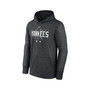 Men's Heather Charcoal New York Yankees Authentic Collection Pregame Performance Pullover Hoodie