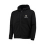 Men's Black New Orleans Saints Shag Tri-Blend Full-Zip Raglan Hoodie