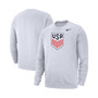 Men's White USMNT Fleece Pullover Sweatshirt