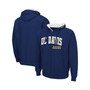 Men's Navy UC Davis Aggies Arch and Logo 3.0 Full-Zip Hoodie