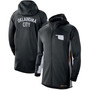 Men's Black, White Oklahoma City Thunder 2019-20 Earned Edition Showtime Full-Zip Performance Hoodie
