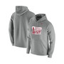 Men's Heathered Gray Oklahoma Sooners Vintage-Like School Logo Pullover Hoodie