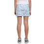 Women's Abstract Floral Print Color Block Golf Skort