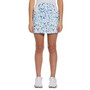 Women's Abstract Floral Print Color Block Golf Skort