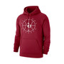 Men's Brand Crimson Oklahoma Sooners Basketball Icon Club Fleece Pullover Hoodie