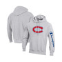 Men's Heathered Gray Montreal Canadiens Reverse Weave Pullover Hoodie