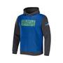 Men's NFL x Darius Rucker Collection by Royal, Charcoal Seattle Seahawks Colorblock Pullover Hoodie