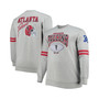 Men's Heather Gray Atlanta Falcons Big and Tall Allover Print Pullover Sweatshirt