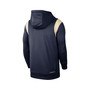 Men's Navy West Virginia Mountaineers 2022 Game Day Sideline Performance Pullover Hoodie