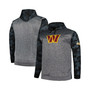 Men's Branded Heather Charcoal Washington Commanders Big and Tall Camo Pullover Hoodie