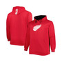 Men's Red Detroit Red Wings Big and Tall Fleece Pullover Hoodie