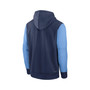 Men's Navy Chicago Cubs Authentic Collection Therma City Connect Performance Pullover Hoodie